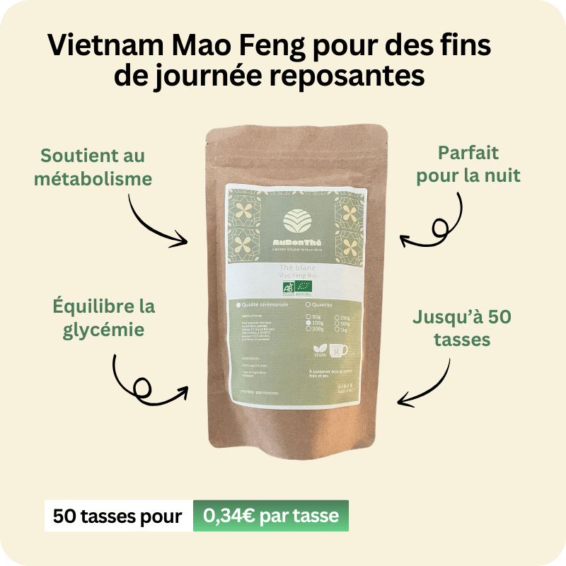 Thé Blanc Vrac Vietnam Mao Feng Bio